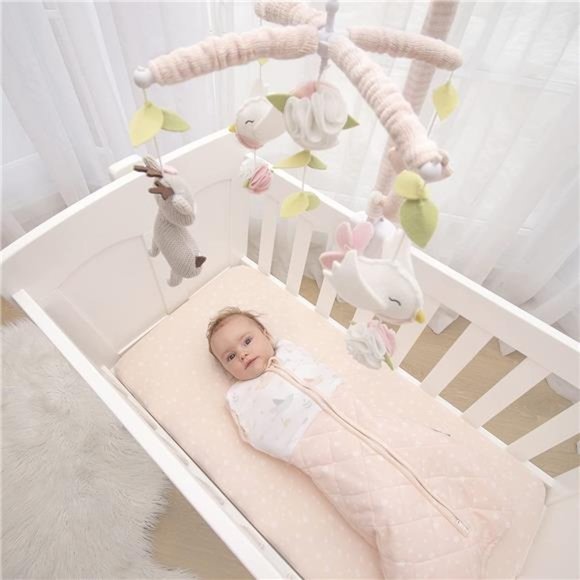 Baby Musical Mobile - Ava Birds, Knitted Woodland Characters with 12 Lullabies - Picture 2 of 2